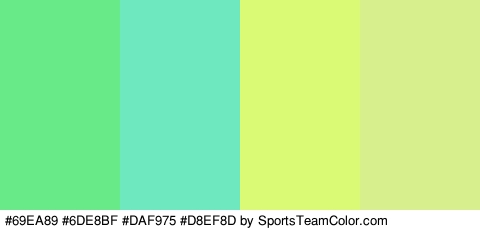 #69EA89 #6DE8BF #DAF975 #D8EF8D Colors