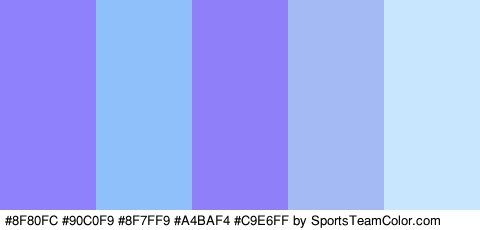 #8F80FC #90C0F9 #8F7FF9 #A4BAF4 #C9E6FF Colors