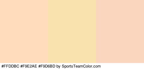 #FFDDBC #F9E2AE #F9D6BD Colors