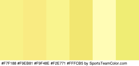 #F7F188 #F9EB81 #F9F48E #F2E771 #FFFCB5 #EFED73 Colors