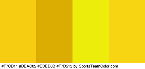 #F7CD11 #DBAC02 #EDED0B #F7D513 Colors