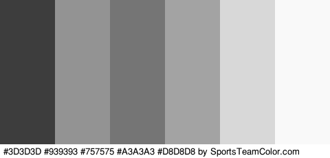 #3D3D3D #939393 #757575 #A3A3A3 #D8D8D8 #F9F9F9 Colors