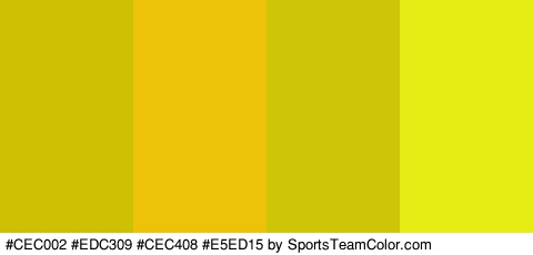 #CEC002 #EDC309 #CEC408 #E5ED15 Colors