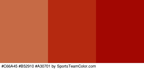 #C66A45 #B52910 #A30701 Colors