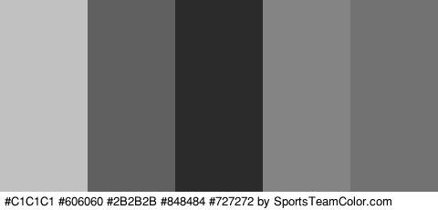 #C1C1C1 #606060 #2B2B2B #848484 #727272 Colors