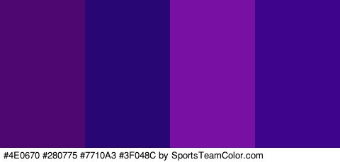 #4E0670 #280775 #7710A3 #3F048C Colors