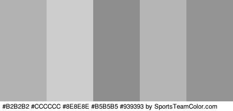 #B2B2B2 #CCCCCC #8E8E8E #B5B5B5 #939393 Colors