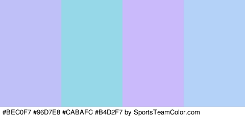 #BEC0F7 #96D7E8 #CABAFC #B4D2F7 Colors