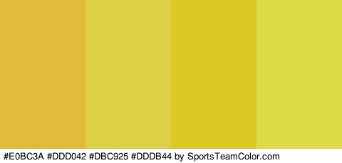 #E0BC3A #DDD042 #DBC925 #DDDB44 Colors