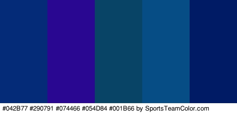 #042B77 #290791 #074466 #054D84 #001B66 Colors