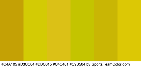 #C4A105 #D3CC04 #DBC015 #C4C401 #C9B504 #DDC806 Colors