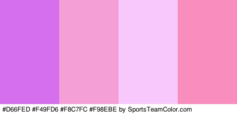 #D66FED #F49FD6 #F8C7FC #F98EBE Colors