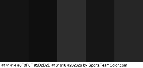 #141414 #0F0F0F #2D2D2D #161616 #262626 Colors