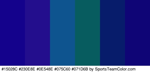 #15028C #230E8E #0E548E #075C60 #071D6B #0F0577 Colors