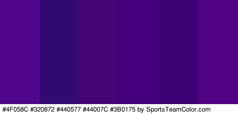 #4F058C #320872 #440577 #44007C #3B0175 #510282 Colors