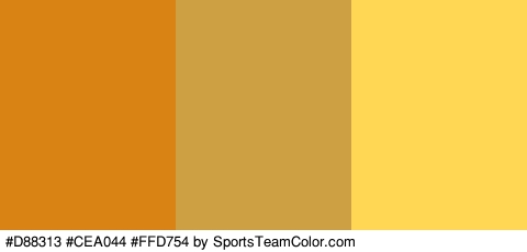 #D88313 #CEA044 #FFD754 Colors