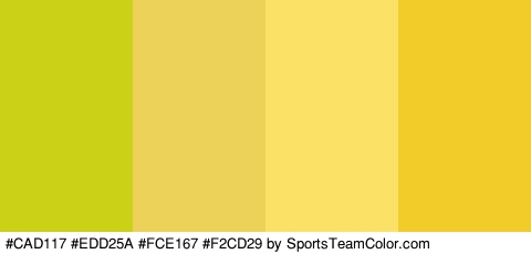 #CAD117 #EDD25A #FCE167 #F2CD29 Colors