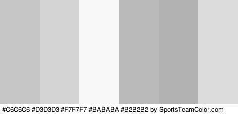 #C6C6C6 #D3D3D3 #F7F7F7 #BABABA #B2B2B2 #DBDBDB Colors