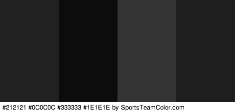 #212121 #0C0C0C #333333 #1E1E1E Colors