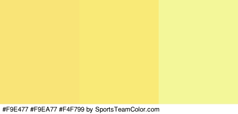 #F9E477 #F9EA77 #F4F799 Colors