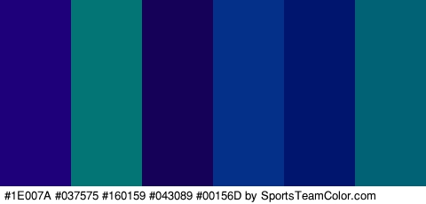 #1E007A #037575 #160159 #043089 #00156D #016175 Colors