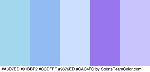 #A3D7ED #91BBF2 #CCDFFF #9876ED #CAC4FC Colors