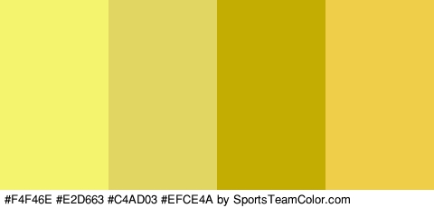 #F4F46E #E2D663 #C4AD03 #EFCE4A Colors