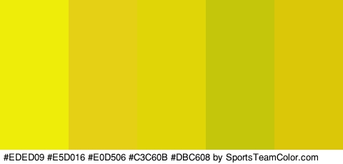 #EDED09 #E5D016 #E0D506 #C3C60B #DBC608 Colors