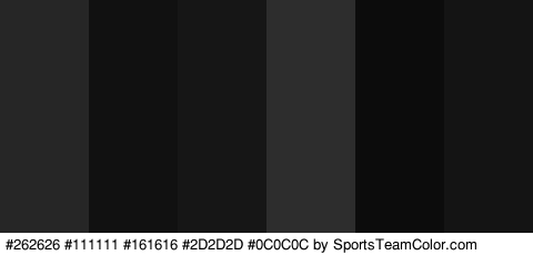 #262626 #111111 #161616 #2D2D2D #0C0C0C #141414 Colors