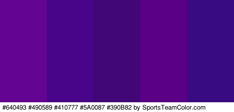 #640493 #490589 #410777 #5A0087 #390B82 Colors