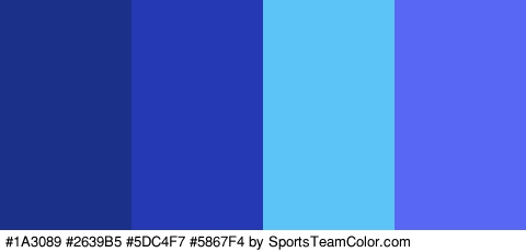 #1A3089 #2639B5 #5DC4F7 #5867F4 Colors