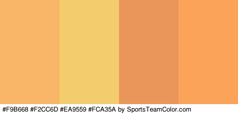 #F9B668 #F2CC6D #EA9559 #FCA35A Colors