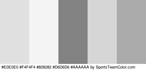 #E0E0E0 #F4F4F4 #828282 #D6D6D6 #AAAAAA Colors