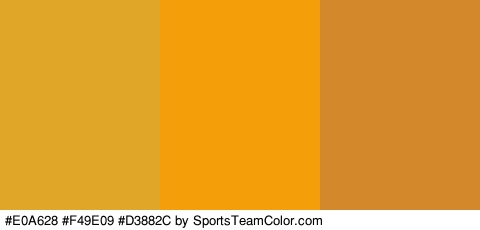 #E0A628 #F49E09 #D3882C Colors