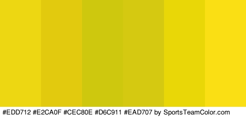 #EDD712 #E2CA0F #CEC80E #D6C911 #EAD707 #F9DF13 Colors