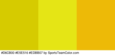 #D6CB00 #E5E516 #EDBB07 Colors