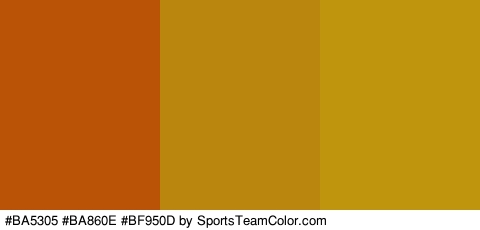 #BA5305 #BA860E #BF950D Colors