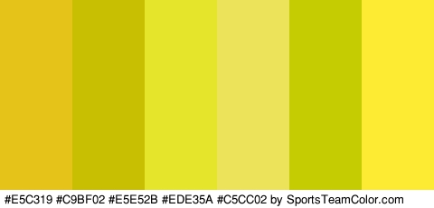 #E5C319 #C9BF02 #E5E52B #EDE35A #C5CC02 #FCEB32 Colors