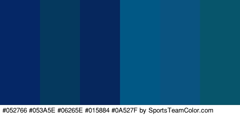 #052766 #053A5E #06265E #015884 #0A527F #07556B Colors