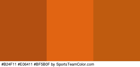 #B24F11 #E06411 #BF5B0F Colors