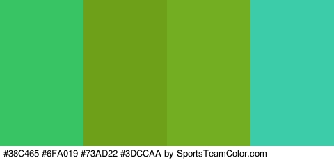 #38C465 #6FA019 #73AD22 #3DCCAA Colors