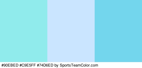 #90EBED #C9E5FF #74D6ED Colors