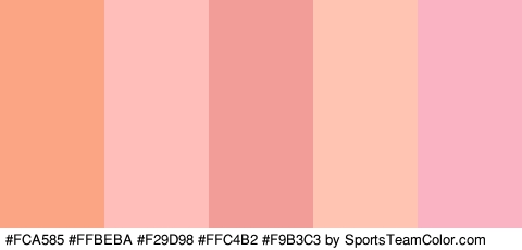 #FCA585 #FFBEBA #F29D98 #FFC4B2 #F9B3C3 Colors