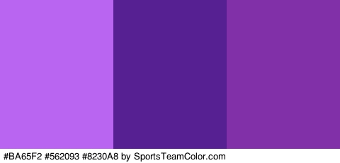 #BA65F2 #562093 #8230A8 Colors