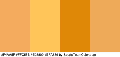 #F4AA5F #FFC55B #E28809 #EFA856 Colors