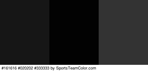 #161616 #020202 #333333 Colors