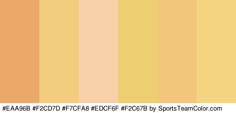 #EAA96B #F2CD7D #F7CFA8 #EDCF6F #F2C67B #F4D57F Colors