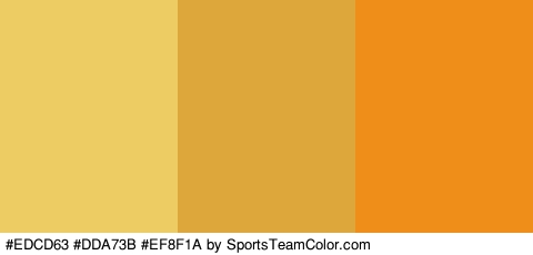 #EDCD63 #DDA73B #EF8F1A Colors