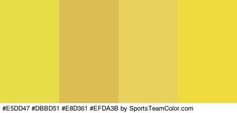 #E5DD47 #DBBD51 #E8D361 #EFDA3B Colors