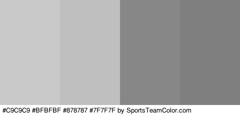 #C9C9C9 #BFBFBF #878787 #7F7F7F Colors